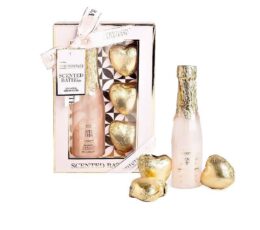 IDC Scented Bath Rose Bubble Βath Set 4pcs